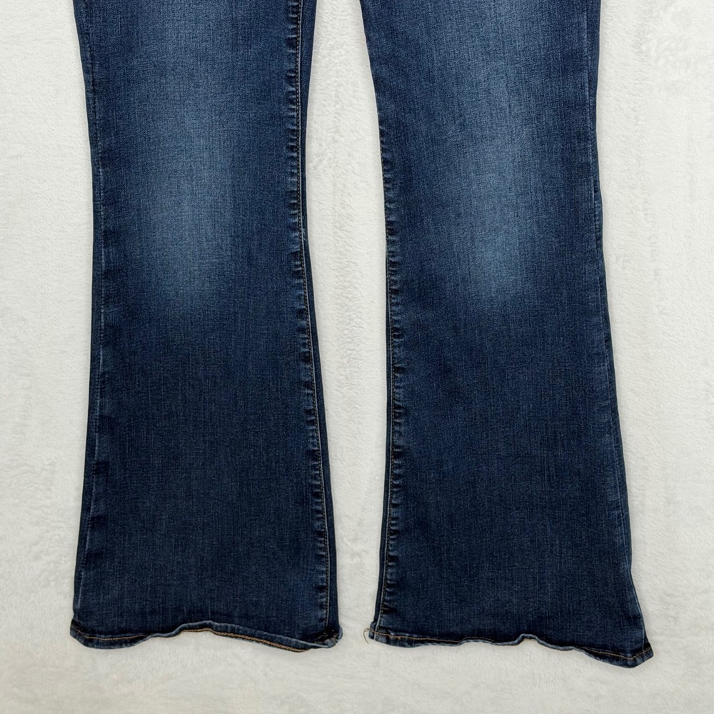 American Eagle Womens 6 Blue Super High-Rise Flare Next Level Stretch Jeans - Picture 4 of 12